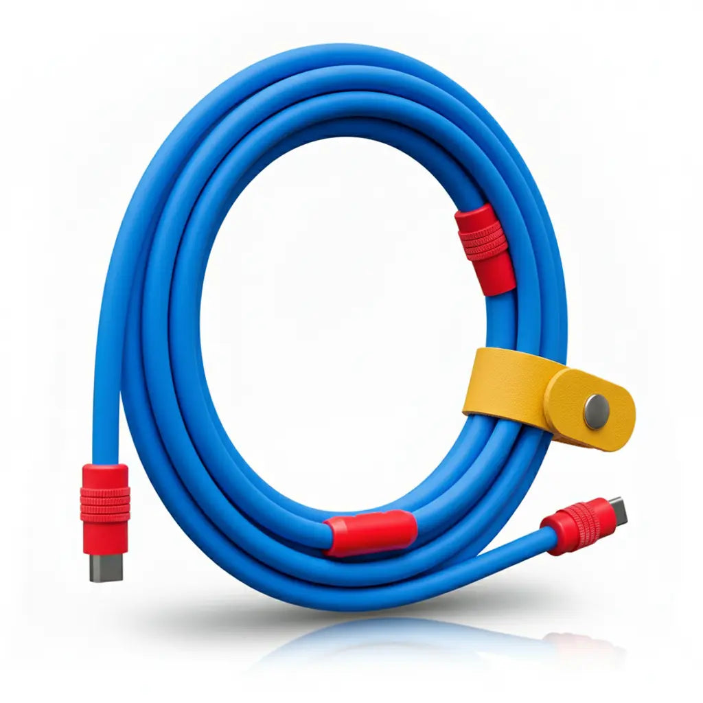 Colored Ultra-Soft Silicone Data-Cables for Fast Charging