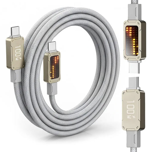 100W Fast Charging-Data Cable with Emarker Chip 1m/3.3ft