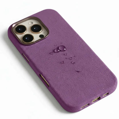 Pixxelcase® Alcantara Leather iPhone Case for 14-16ProMax | PURPLE
