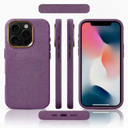 Pixxelcase® Alcantara Leather iPhone Case for 14-16ProMax | PURPLE