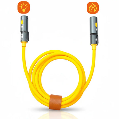 240W Multifunctional Outdoor Fast Charging Cable with Flashlight/Cigarette Lighter