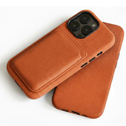 Pixxelcase® Alcantara Leather iPhone Case for 13-16ProMax | HERMES ORANGE