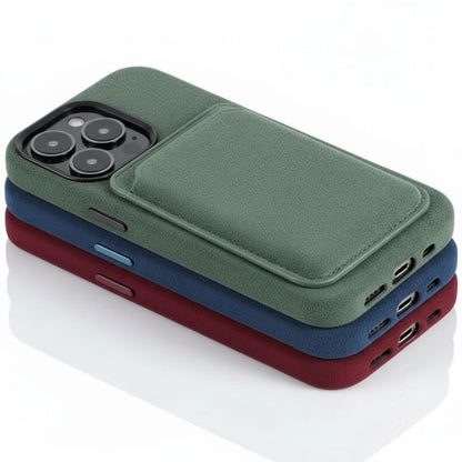 Pixxelcase® Alcantara Leather iPhone Case for 13-16ProMax | CYAN