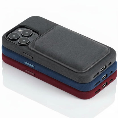 Pixxelcase® Alcantara Leather iPhone Case for 13-16ProMax | LIGHT GRAY