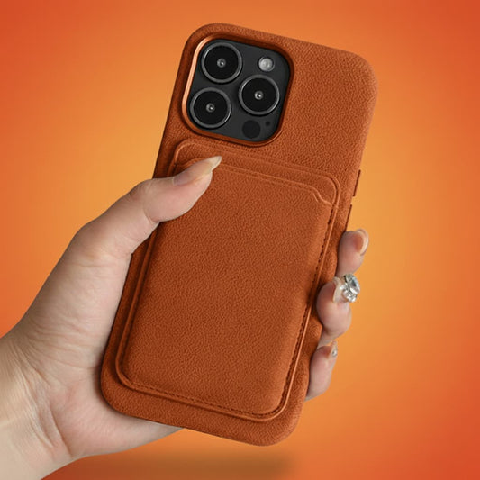 Pixxelcase® Alcantara Leather iPhone Case for 13-16ProMax | HERMES ORANGE