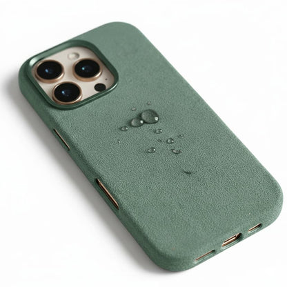 Pixxelcase® Alcantara Leather iPhone Case for 13-16ProMax | CYAN