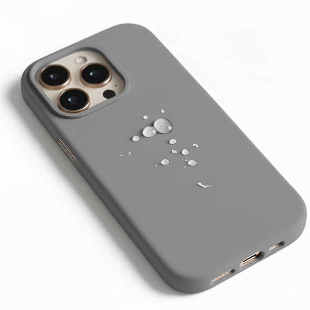 Pixxelcase® Alcantara Leather iPhone Case for 13-16ProMax | LIGHT GRAY