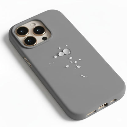 Pixxelcase® Alcantara Leather iPhone Case for 13-16ProMax | LIGHT GRAY