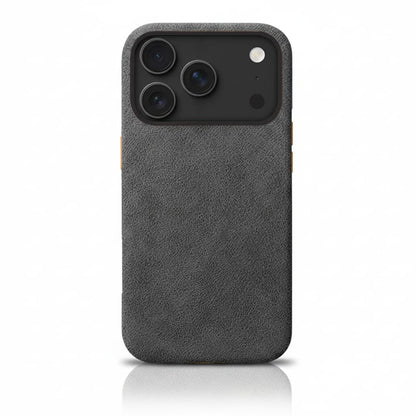 Pixxelcase® Alcantara Leather iPhone Case for 17-17Air | DARK GRAY