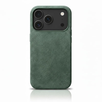 Pixxelcase® Alcantara Leather iPhone Case for 17-17Air | FOREST GREEN