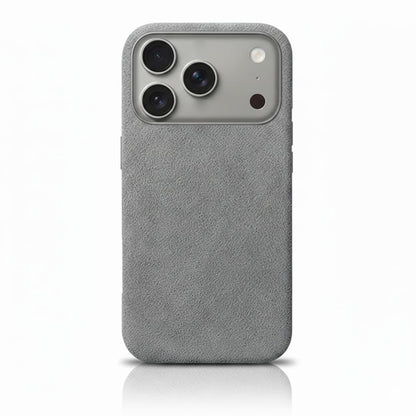 Pixxelcase® Alcantara Leather iPhone Case for 17-17Air | SILVER GRAY