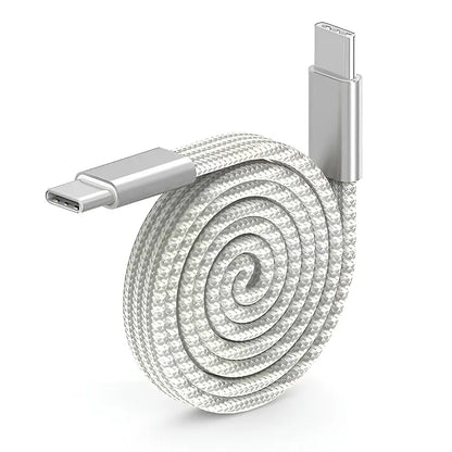 100W Dual Type-C Braided Flat Magnetic Charging Cable 1m/3.3ft