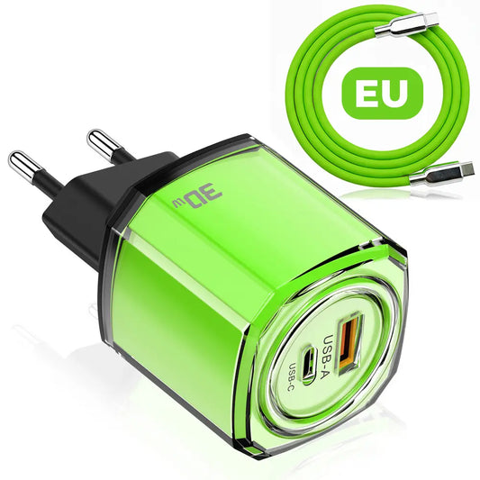 PixxelCase® - 30W Fast USB-C Charger US/EU/UK