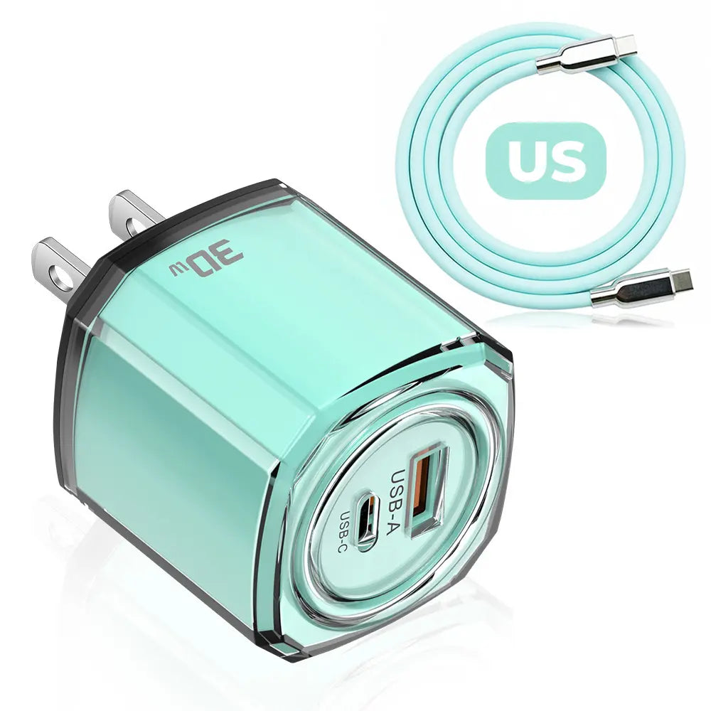 PixxelCase® - 30W Fast USB-C Charger US/EU/UK