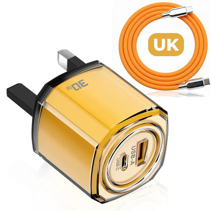PixxelCase® - 30W Fast USB-C Charger US/EU/UK