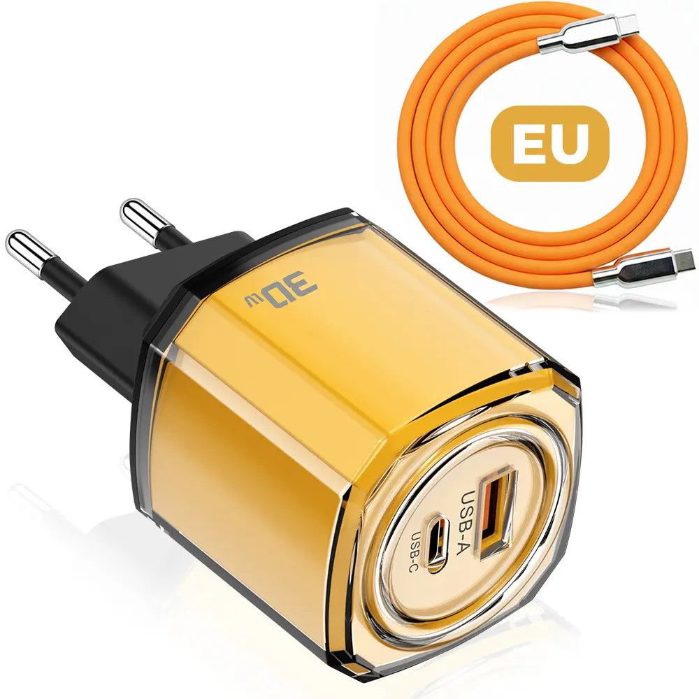 PixxelCase® - 30W Fast USB-C Charger US/EU/UK