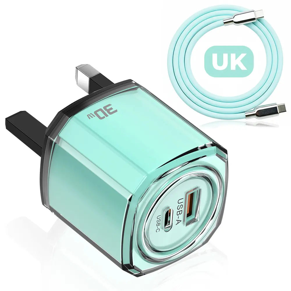 PixxelCase® - 30W Fast USB-C Charger US/EU/UK