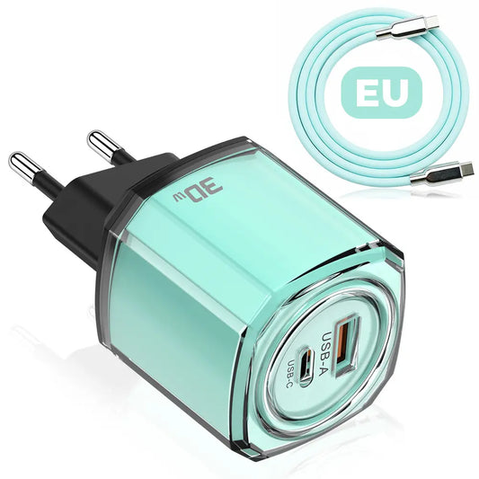 PixxelCase® - 30W Fast USB-C Charger US/EU/UK