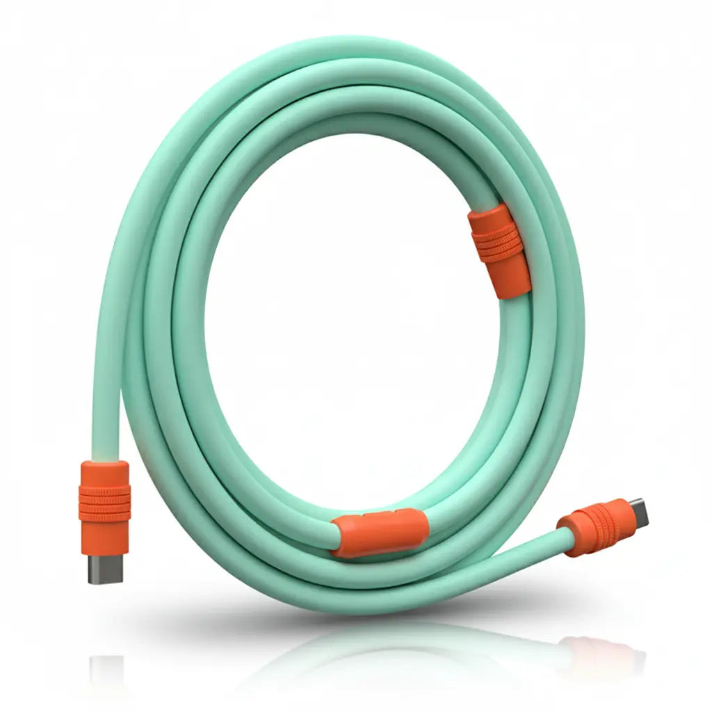 Colored Ultra-Soft Silicone Data-Cables for Fast Charging