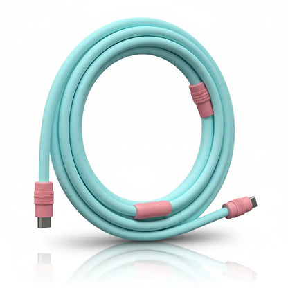 Colored Ultra-Soft Silicone Data-Cables for Fast Charging
